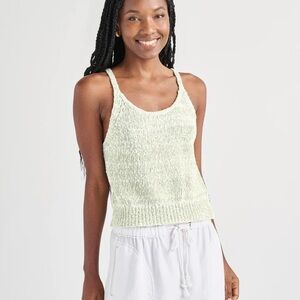 Splendid Women’s Penny Sweater Knit Light Sage Green Tank Size Small
